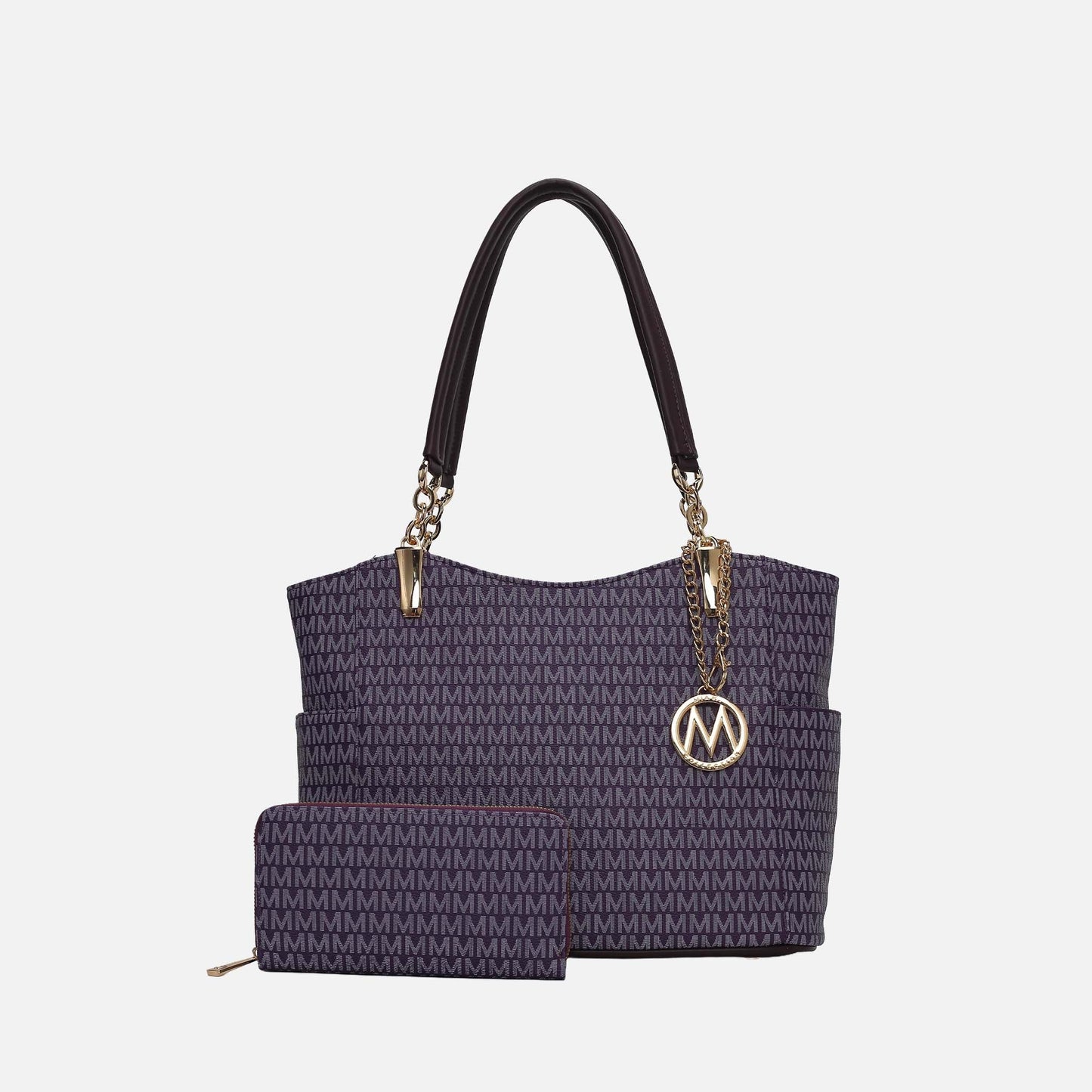 MKF Collection by Mia K. - Savannah Signature Tote Bag and Wallet Set