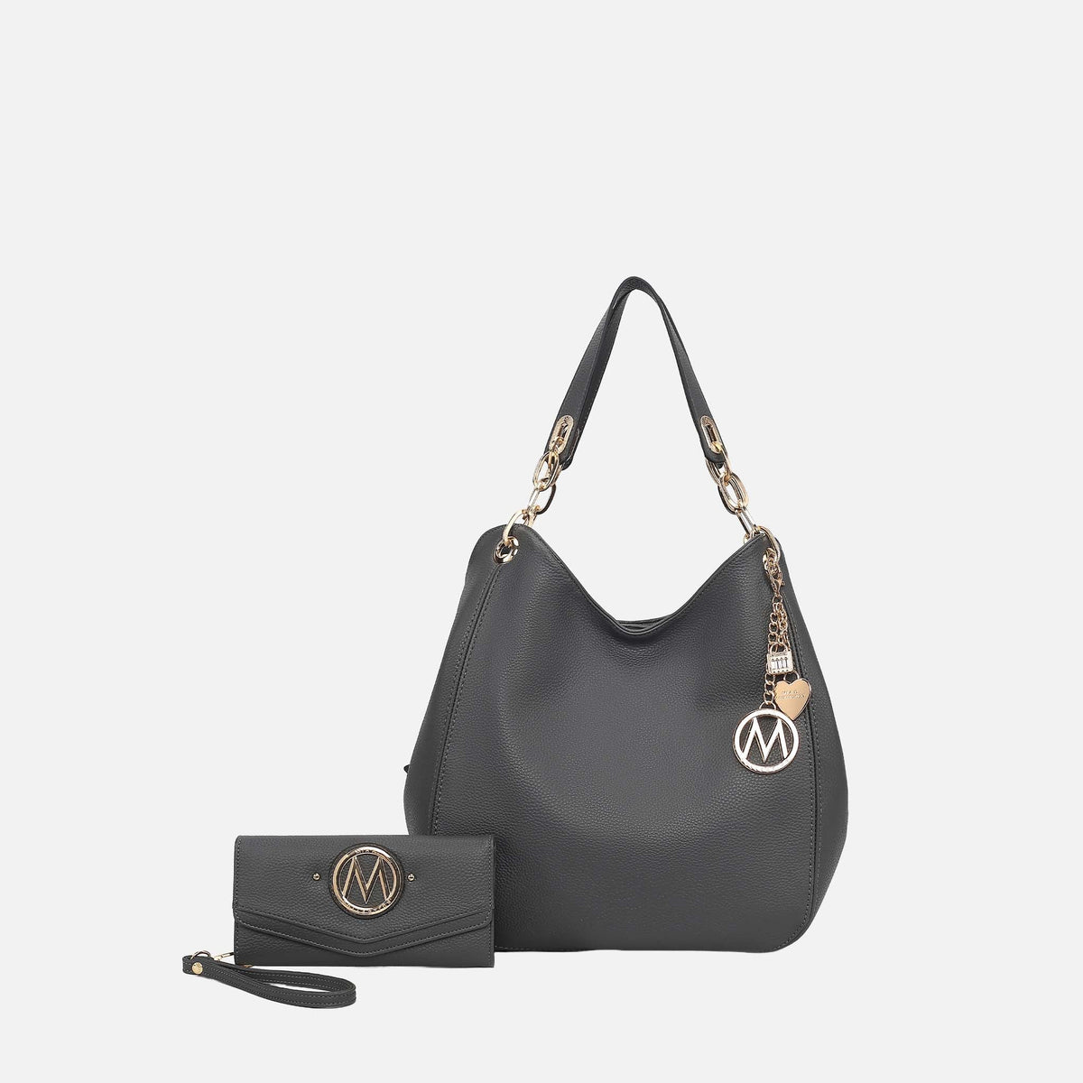 Mkf Collection by Mia K. - Ashley Hobo Bag and Wallet Set