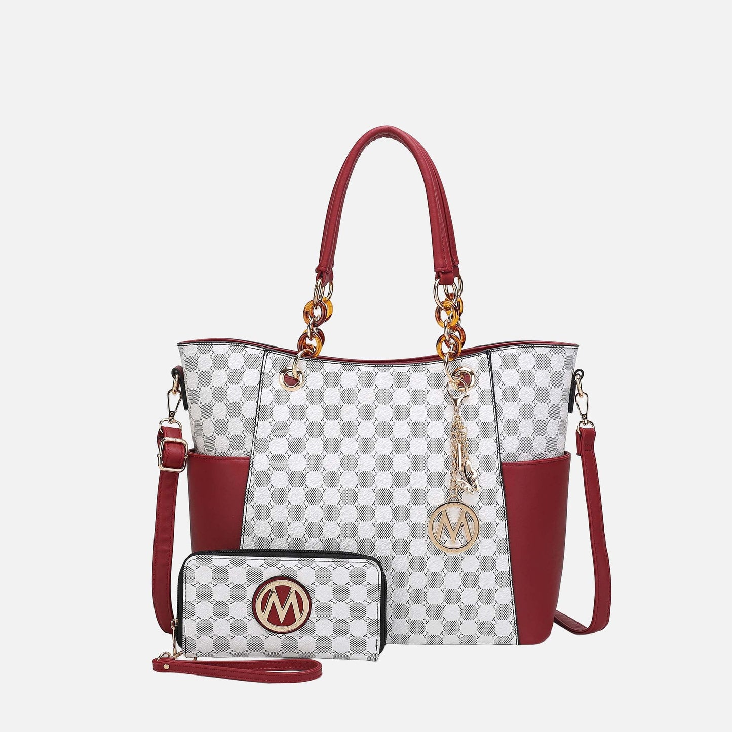 Mkf Collection by Mia K. - Merlina Tote Bag and Wallet Set
