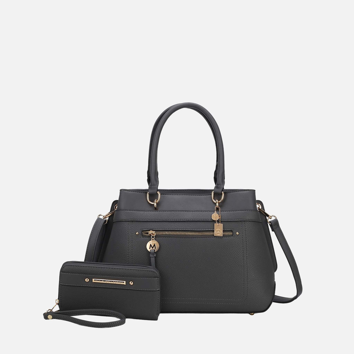Mkf Collection by Mia K. - Gardenia Tote Bag and Wallet Set