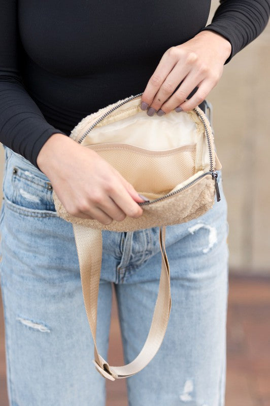lola boucle sherpa Lola Boucle Sherpa Sling/belt Bag view 17 (bag) - shop at us.meeeshop