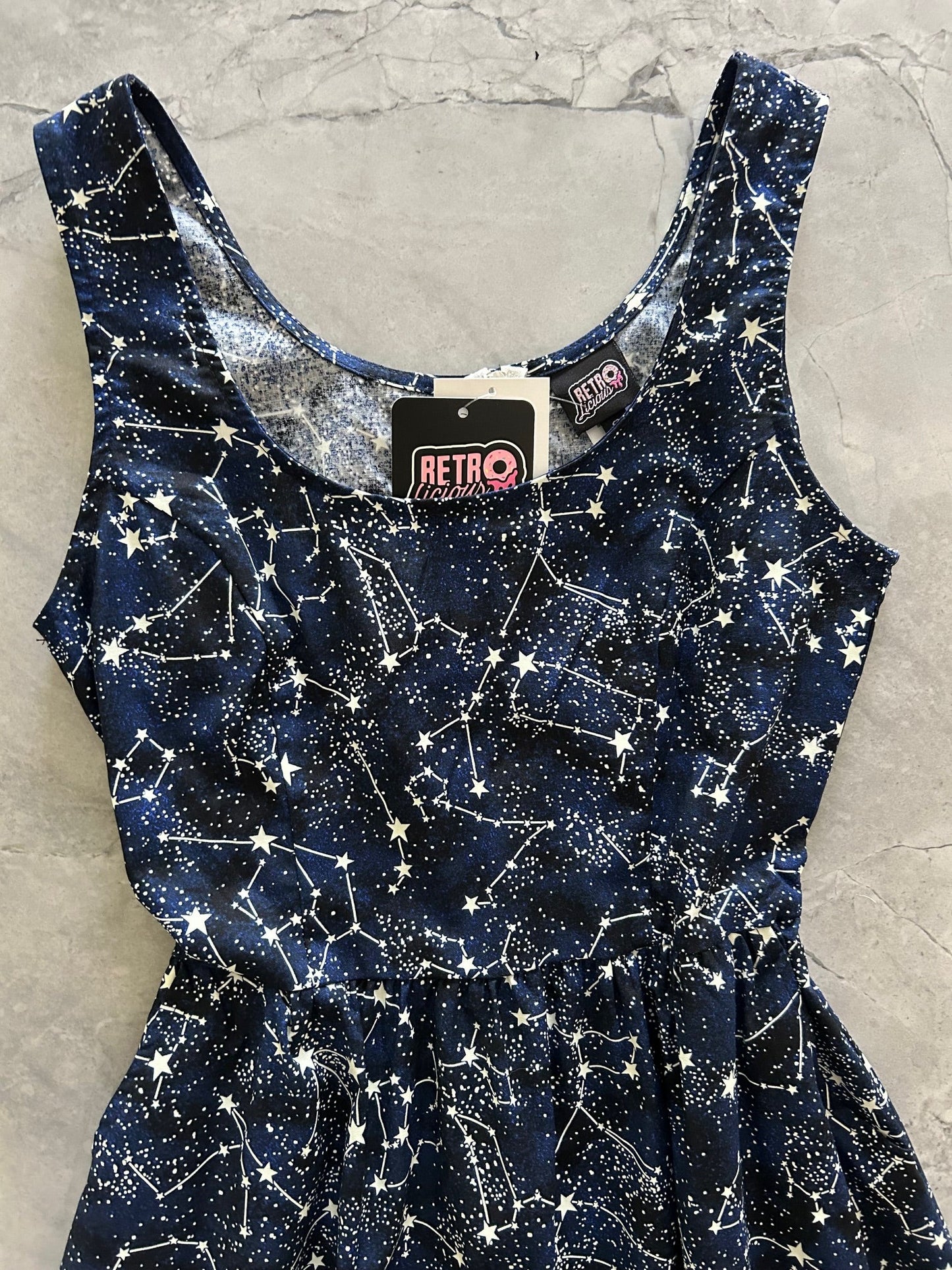 glow dark constellations Glow in the Dark Constellations Fit & Flare Dress view 6 (dress) - shop at us.meeeshop