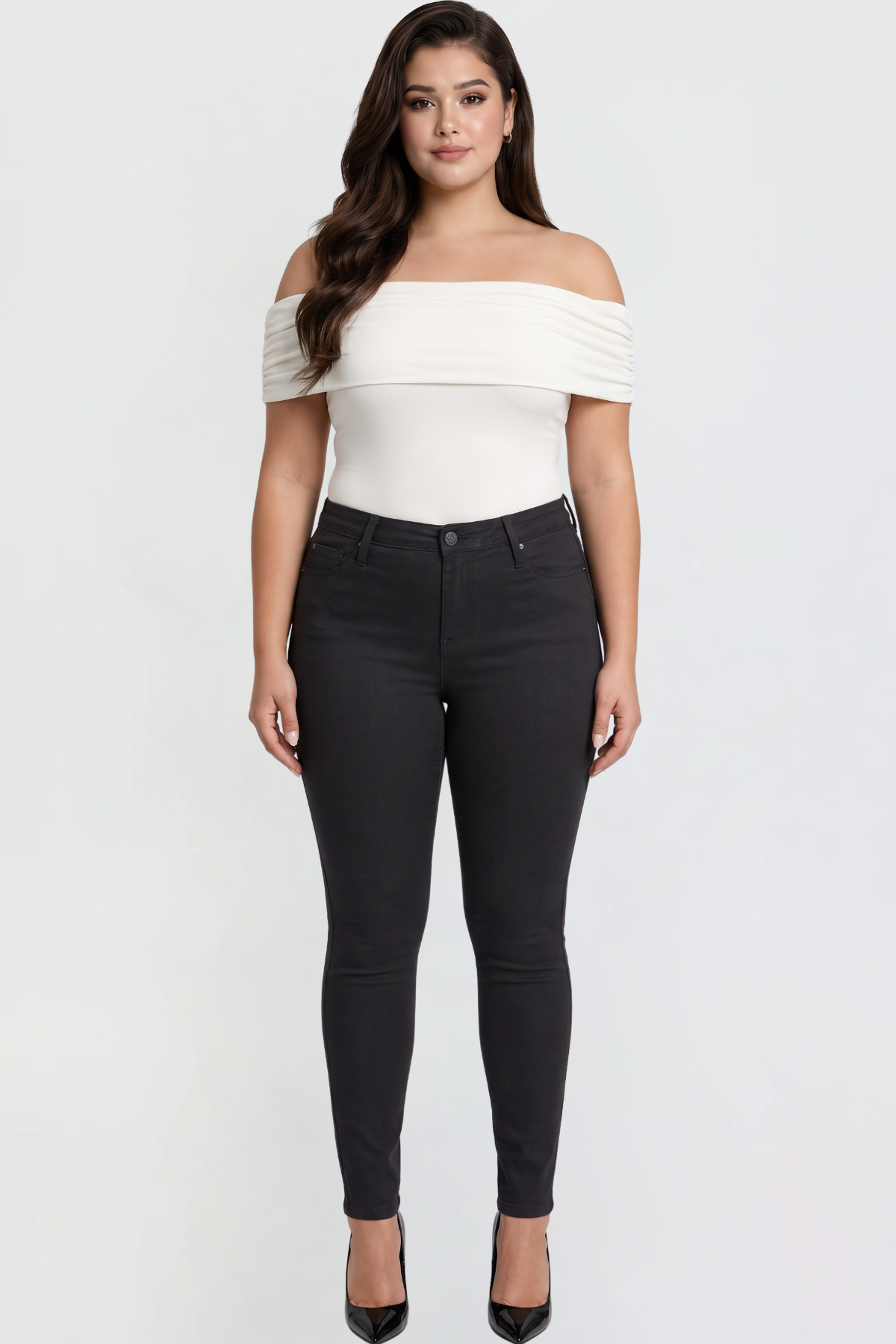 Ymi Women's plus Hyperstretch Skinny Pants