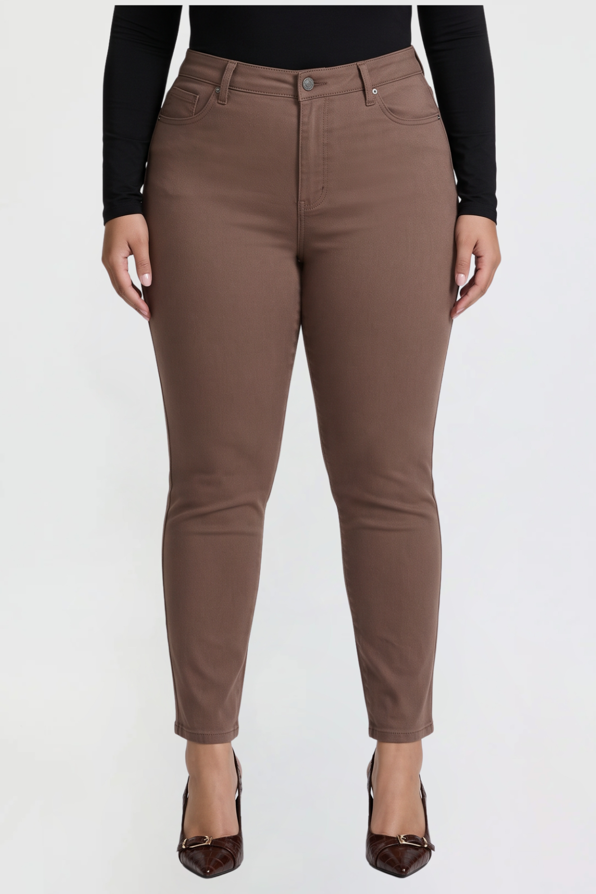 Ymi Women's plus Hyperstretch Skinny Pants