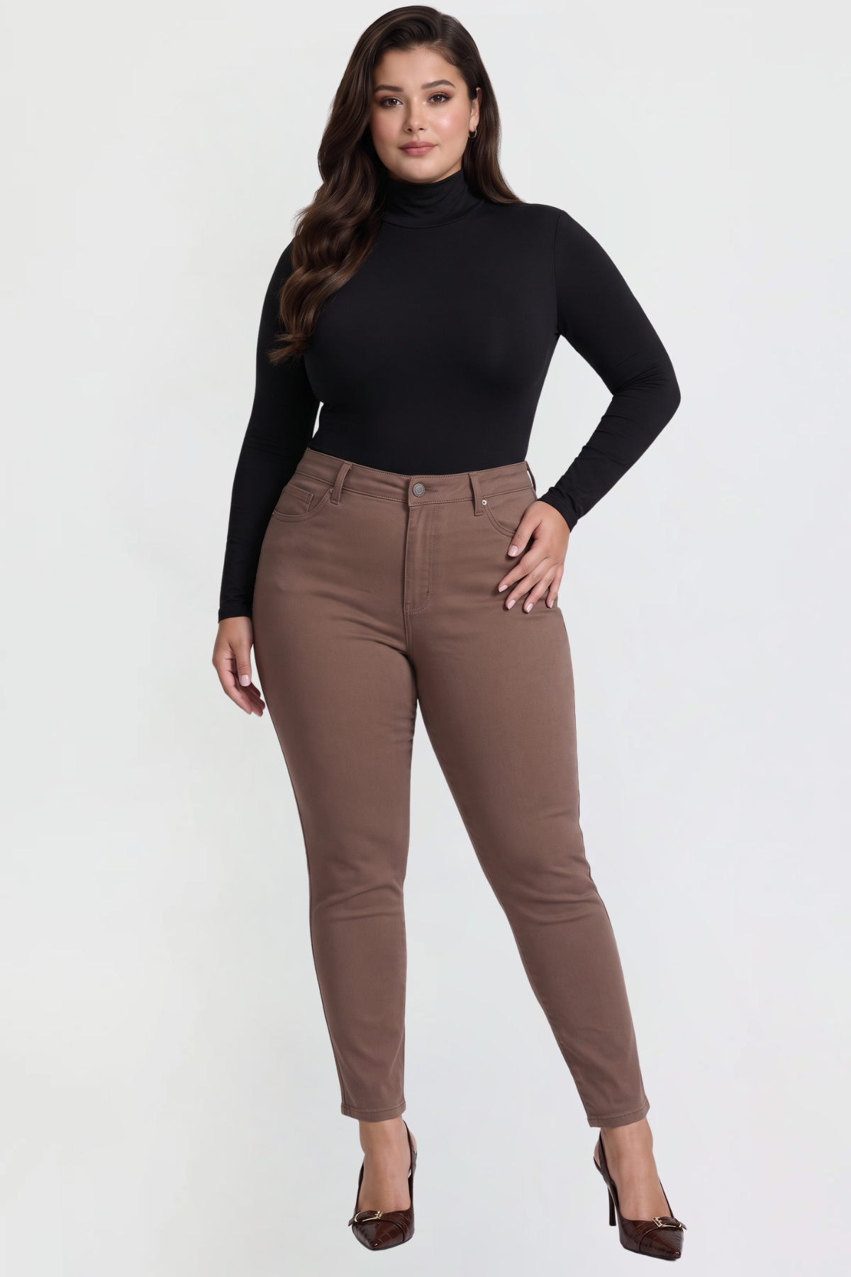 Ymi Women's plus Hyperstretch Skinny Pants