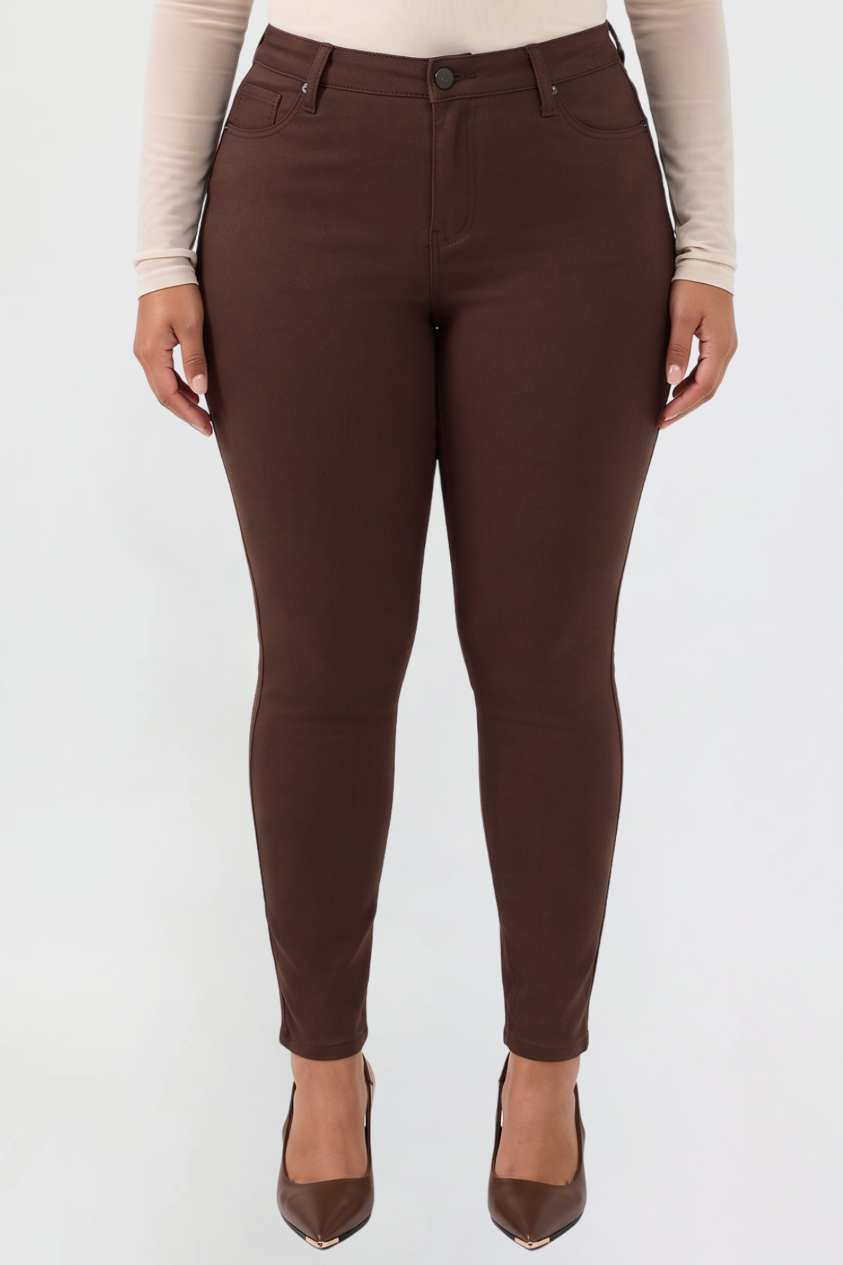 Ymi Women's plus Hyperstretch Skinny Pants