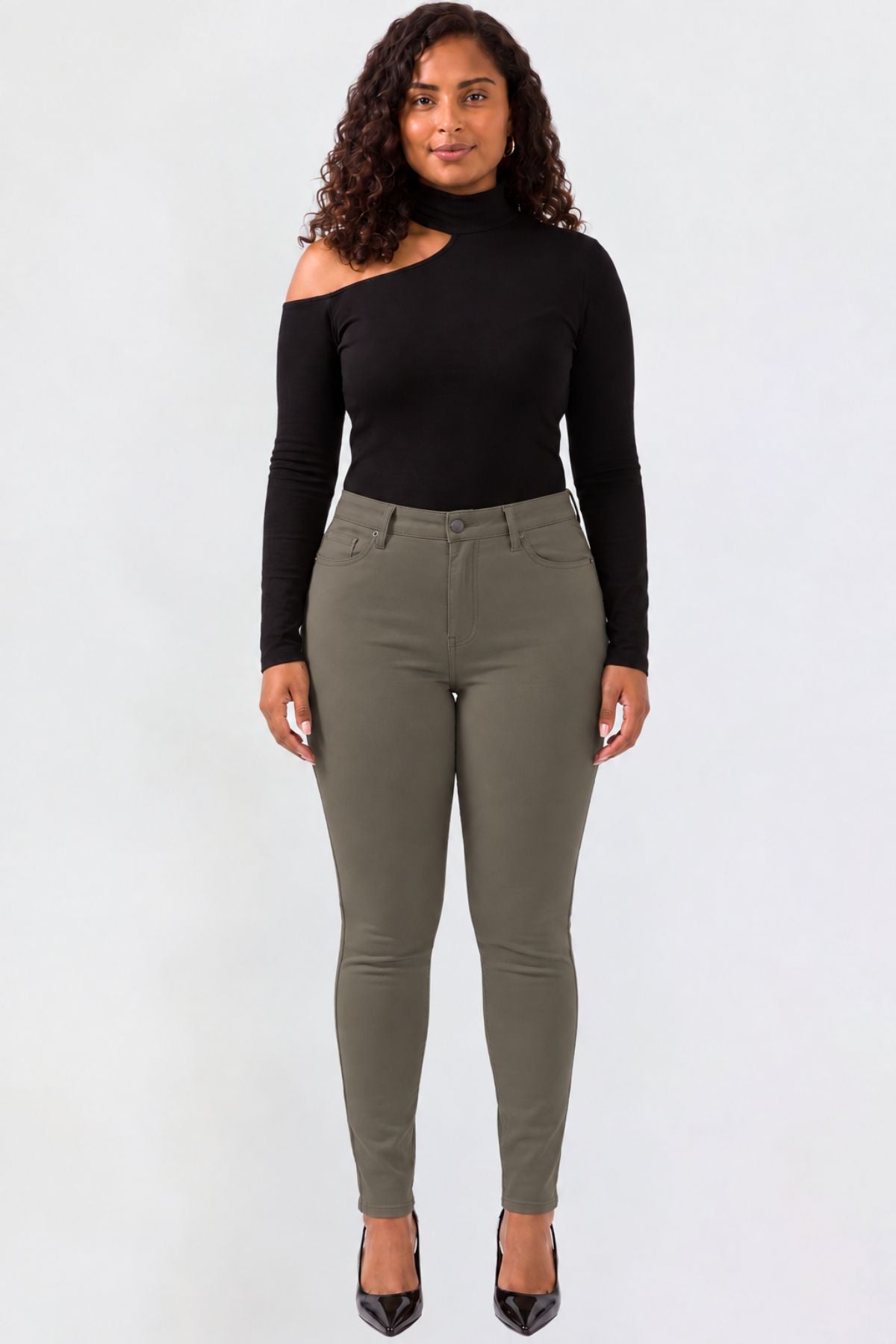 Ymi Women's plus Hyperstretch Skinny Pants