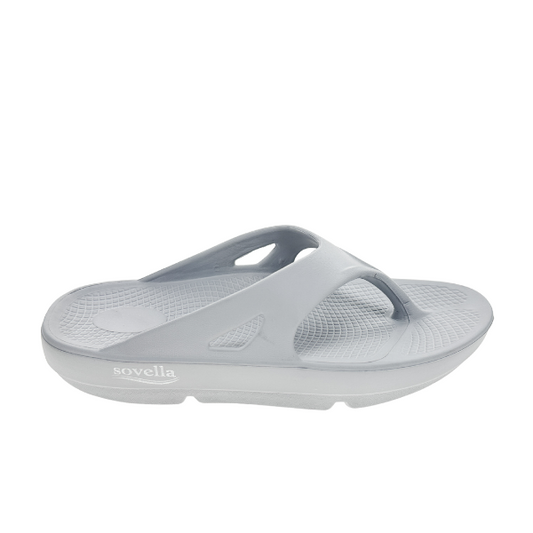 Sovella Active Recovery Sandals Women's PF Thong Light Grey