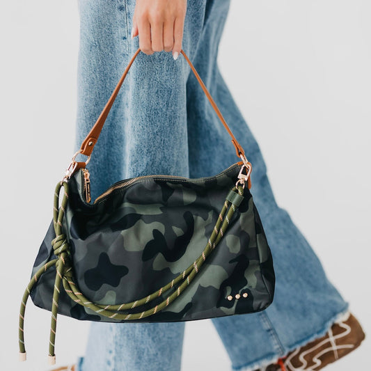 Nikki Nylon Slouchy Shoulder Bag