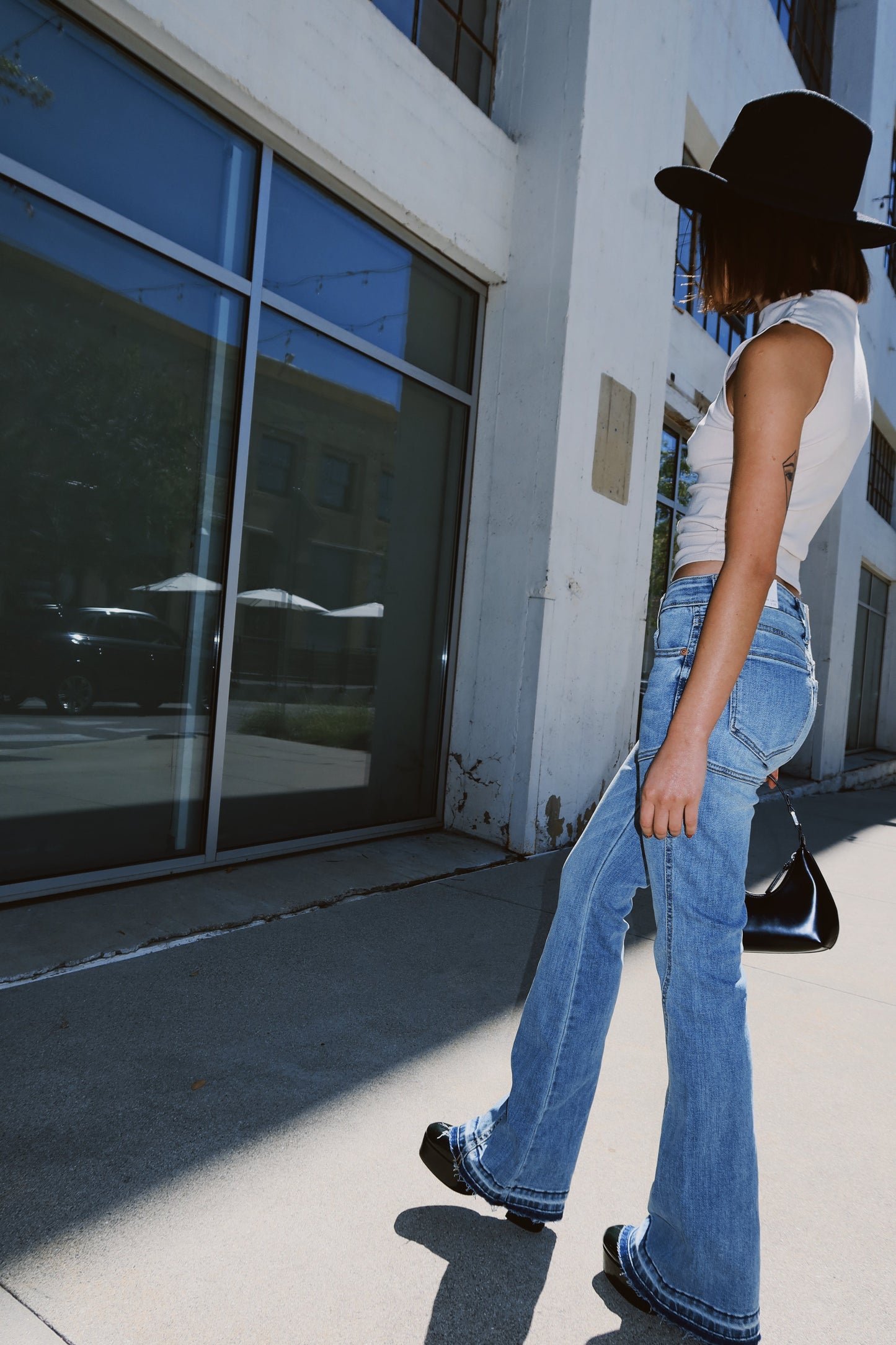 brianna high rise Brianna High Rise Skinny Flare Jeans (reg & Plus) view 23 (bottom) - shop at us.meeeshop