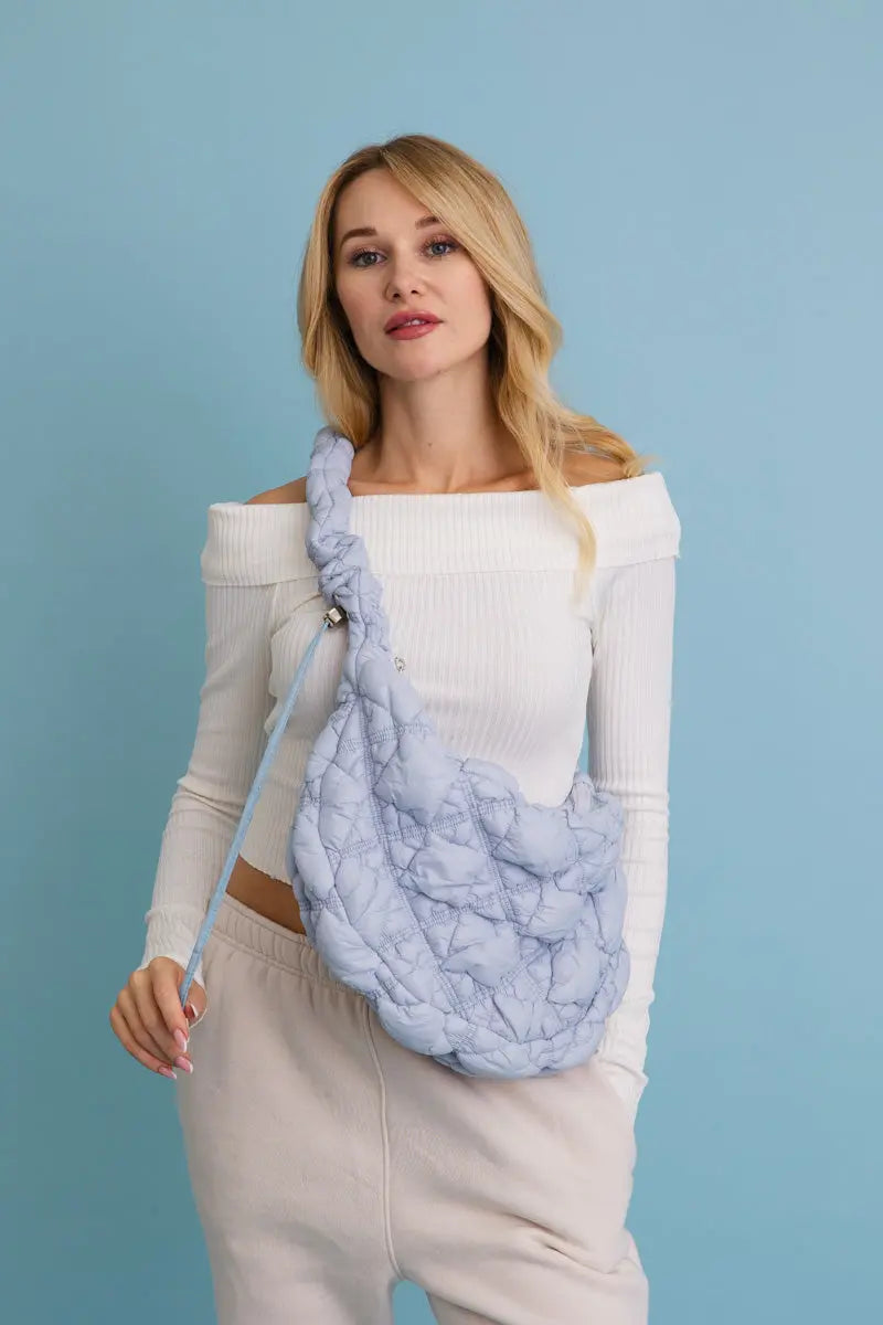 Carry All Quilted Puffer Crossbody Bag π