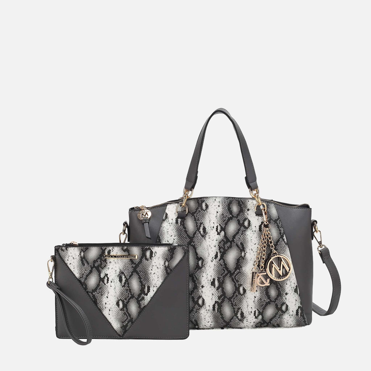 Addison Shoulder Bag and Wristlet Set in Denim Blue view 7 - Addisyn Shoulder Bag Jw Pei (one-piece)