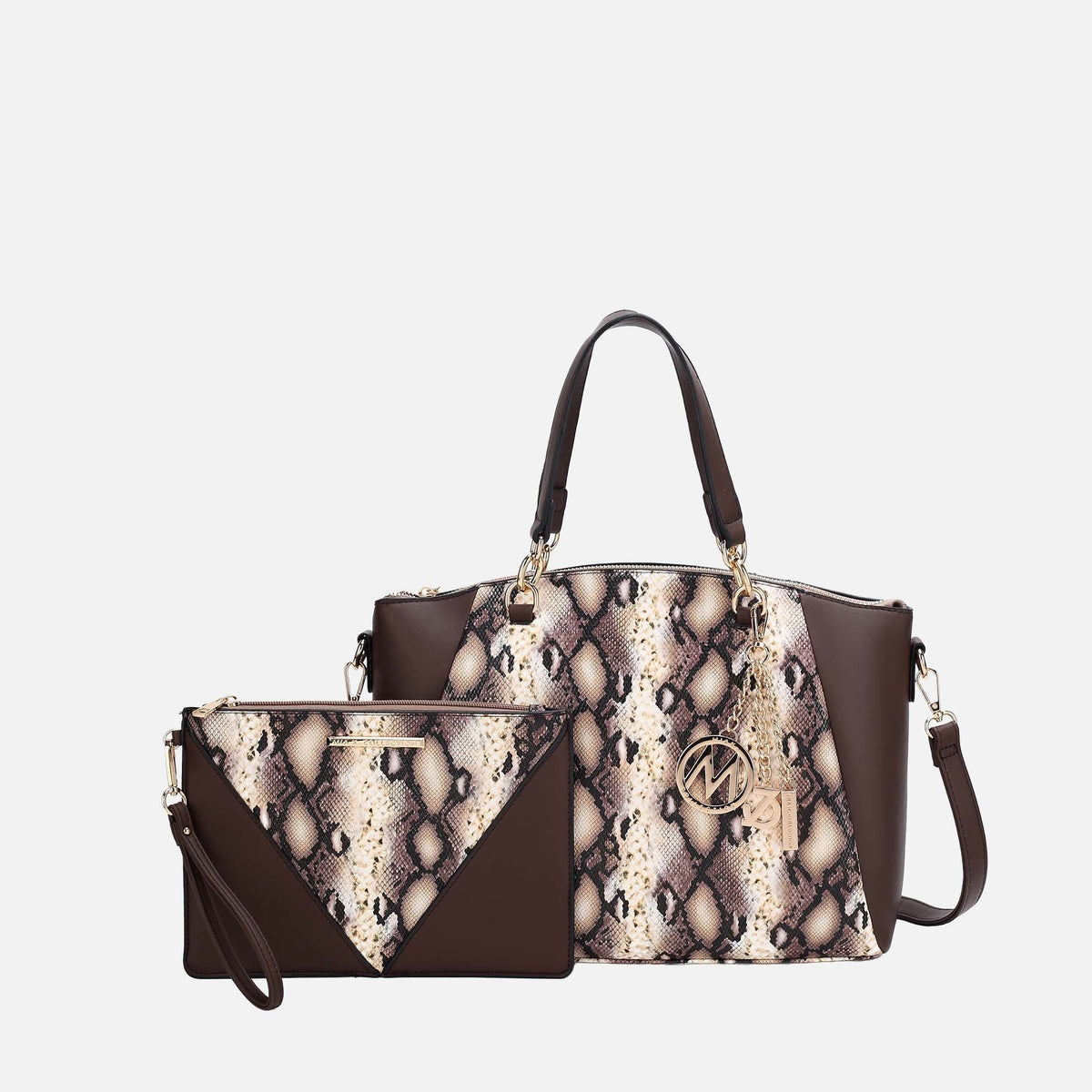 Addison Shoulder Bag and Wristlet Set in Green view 6 - Addisyn Shoulder Bag Jw Pei (one-piece)