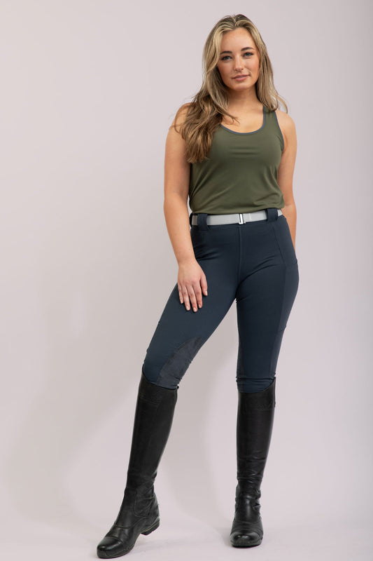Adler Breech in Espresso Brown view 2 - Botori Adler Breeches (bottom)