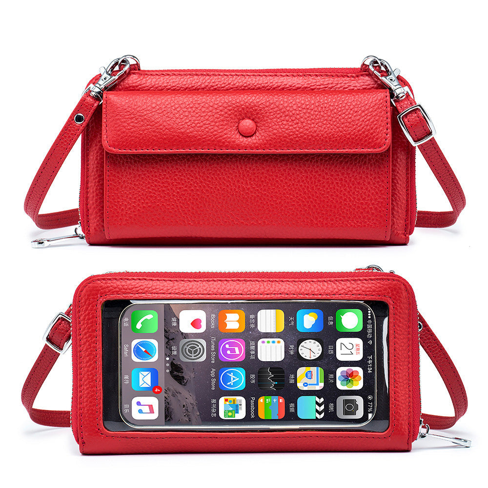 Aili's Corner Ryann Genuine Leather Phone Wallet Crossbody Handbag view 14