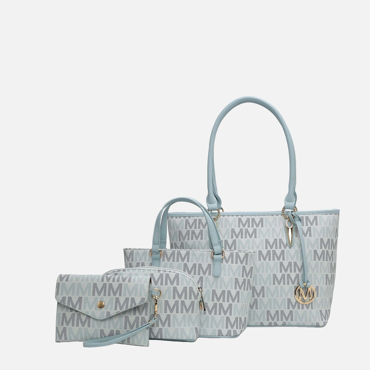 Alexy Signature Tote Bag and Set in White view 6 (one-piece)