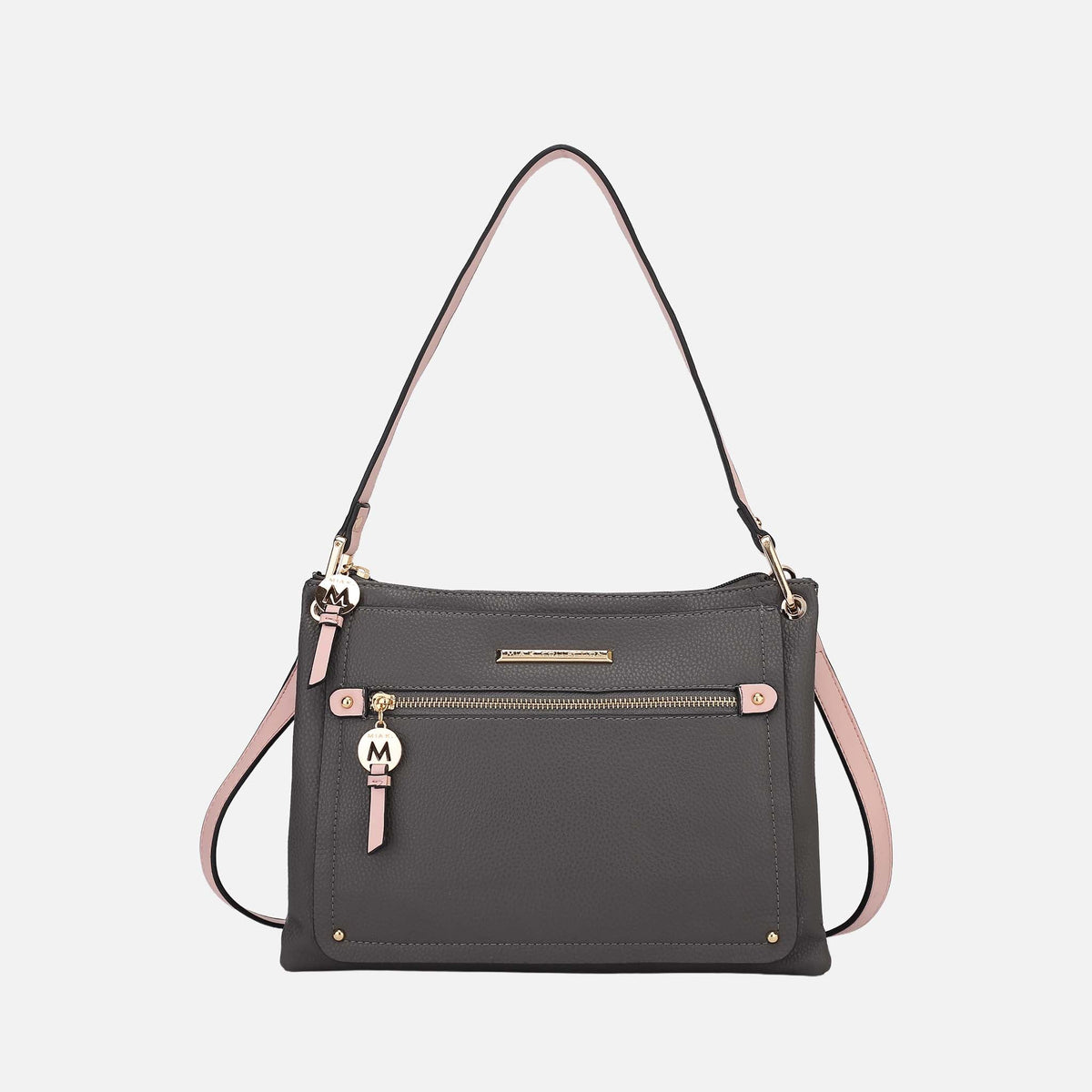 Aliyah Shoulder Bag in Wine view 9 - Aaliyah Shoulder Bag