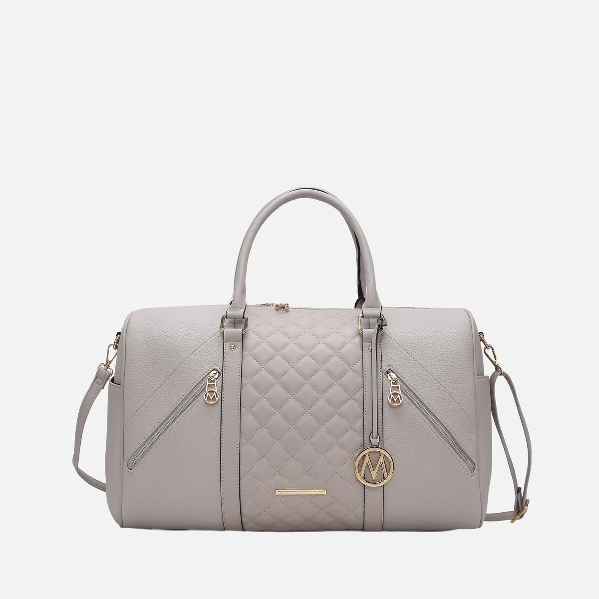 Allegra Weekender Bag in Light Grey view 5