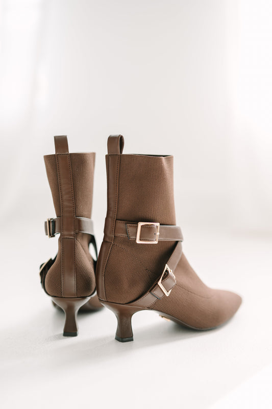 Alma Booties Brown in 10 view 2 - Alma Boots Brown (shoe)