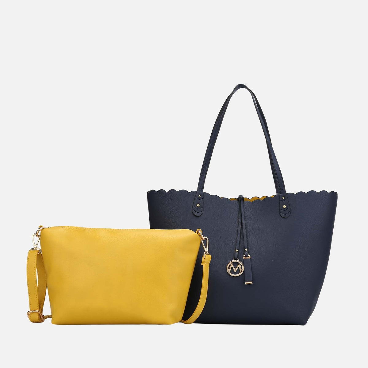 Amahia Tote Bag and Crossbody Set in Yellow view 5 - Amaiqi Tote Bag (one-piece)