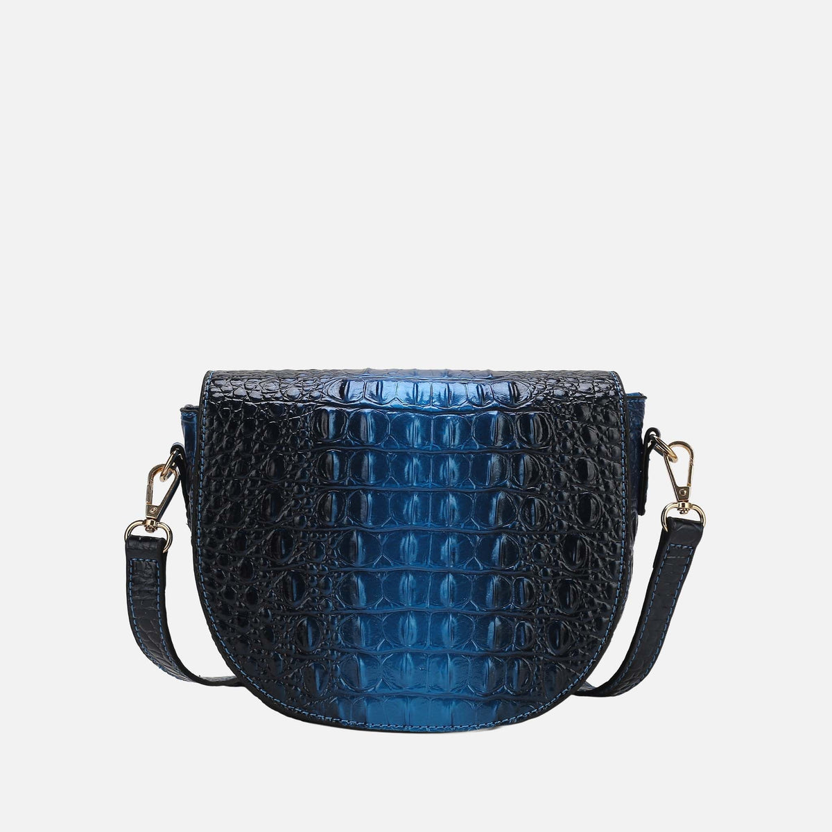 Amalia Croc-embossed Crossbody Bag view 6 - Bag Crossbody