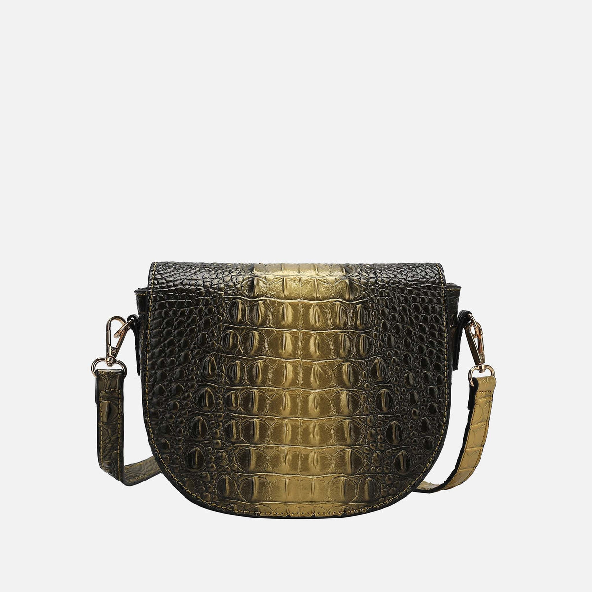 Amalia Croc-embossed Crossbody Bag view 7 - Bag Crossbody