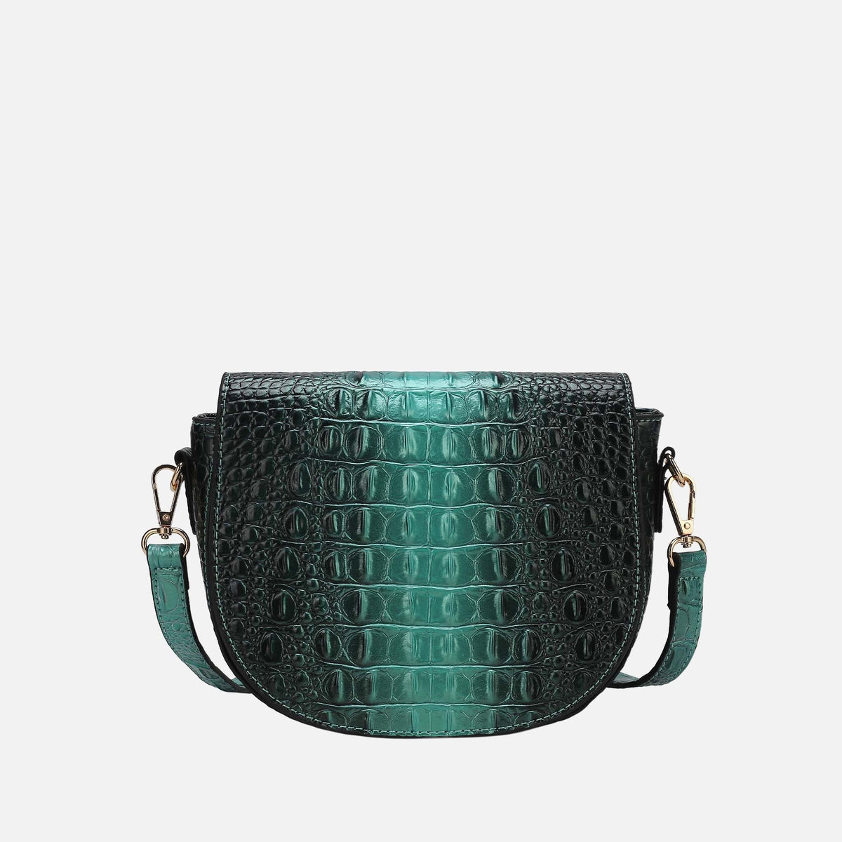 Amalia Croc-embossed Crossbody Bag view 8 - Bag Crossbody