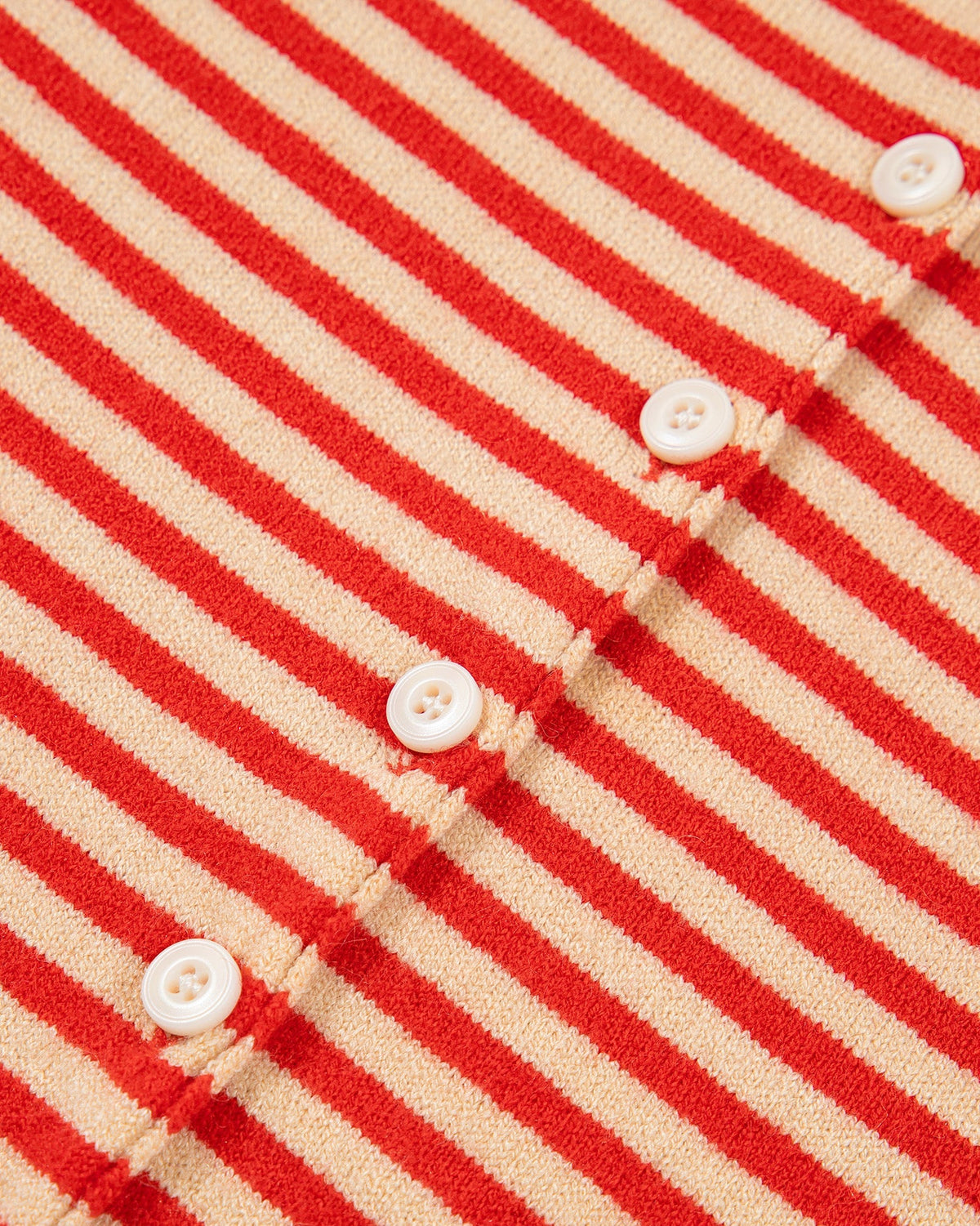 Amelia Striped Button Collar Long Sleeve Knit Cardigan Top view 5 - Fall Wardrobe Essential - Amelie Striped Cardigan