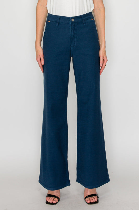 Anastasia Tummy Control High Rise Wide Flare Jeans in 5 (26) view 2 - High-Waisted (bottom)