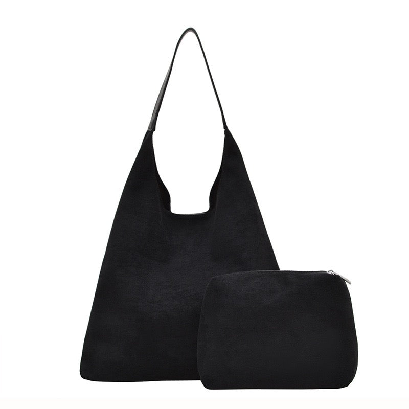 Andrea 2-in-1 Suede Hobo Shoulder Bag view 22
