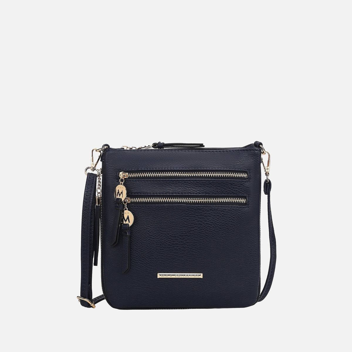 Angelina Expandable Crossbody Bag in Charcoal Grey view 12 - Bag Crossbody