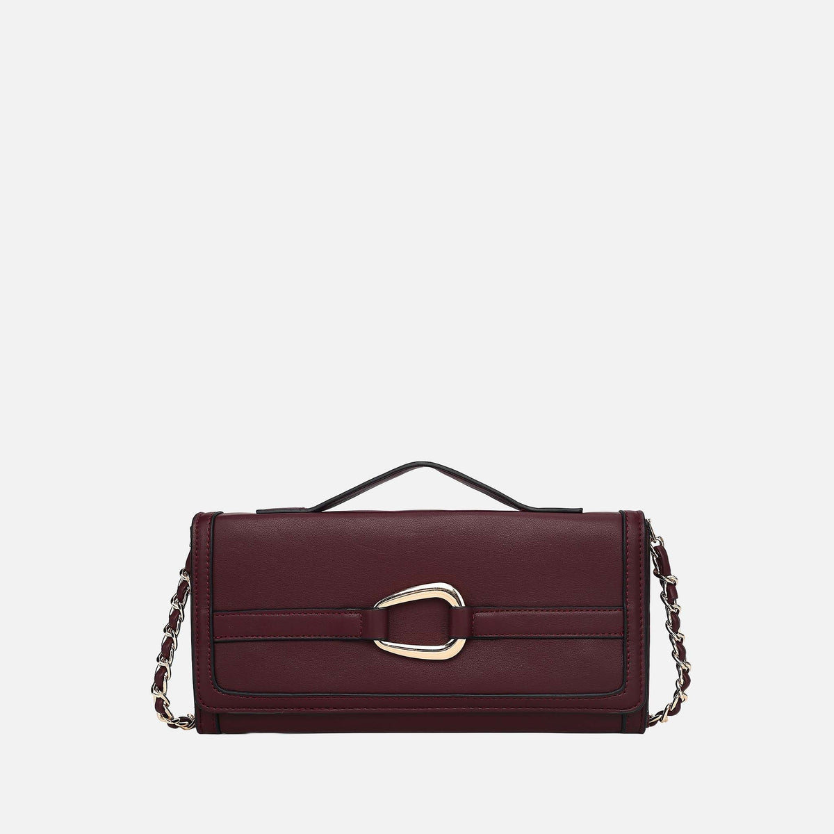 Arlena Crossbody Bag in Burgundy view 2 - Guess Arlena Crossbody Bag