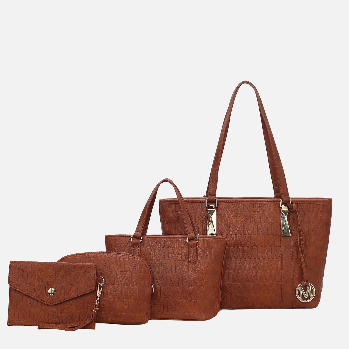 Arya Signature Tote and Set in Pewter view 11 - Set Tote (one-piece)