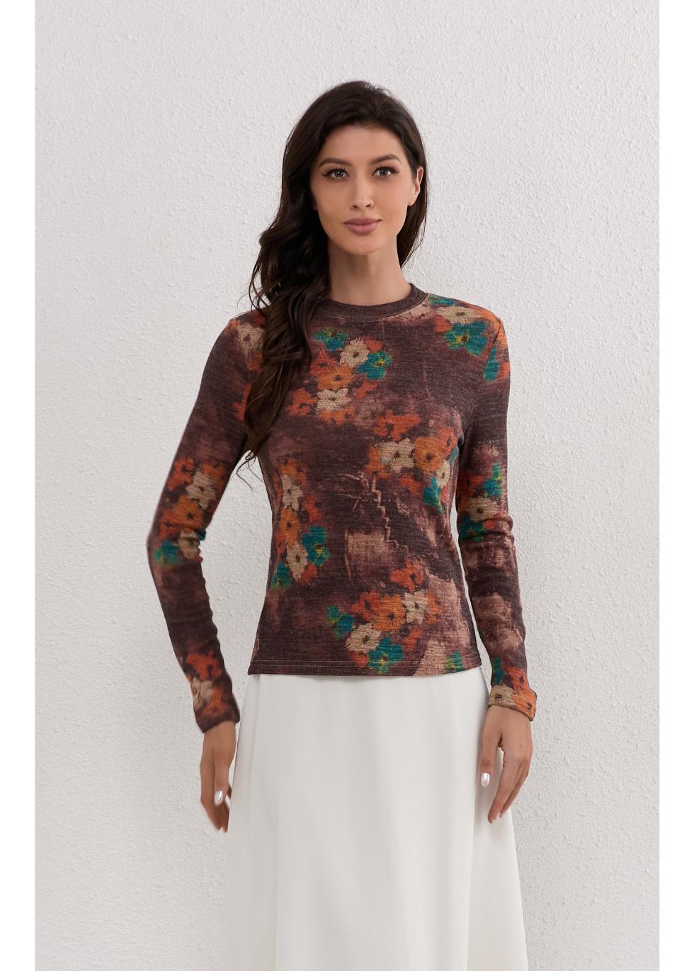 Autumn Meadow Stretch Top in XXL view 6 - Comfort Stretch