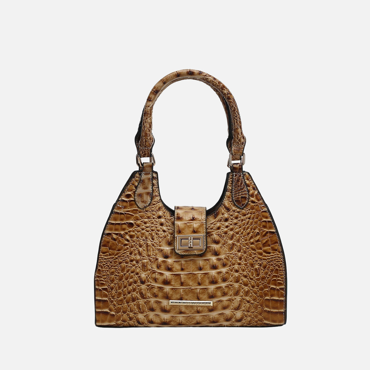 Ava Croc Tote Bag in Croco Red view 6 - Bag Tote
