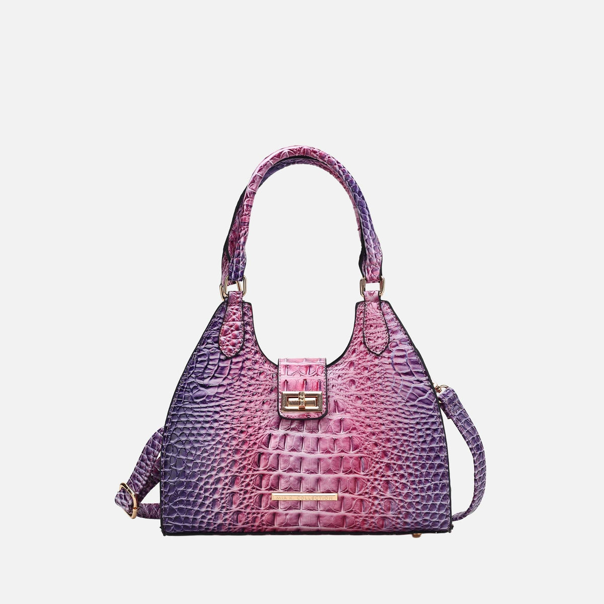 Ava Gradient Croc Tote Bag view 8 - Bag Tote