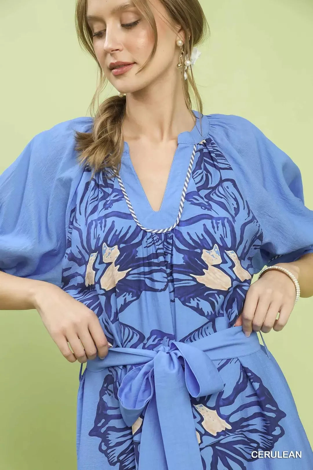 umgee floral belted Umgee Floral Belted Midi Dress view 6 (dress) - shop at us.meeeshop