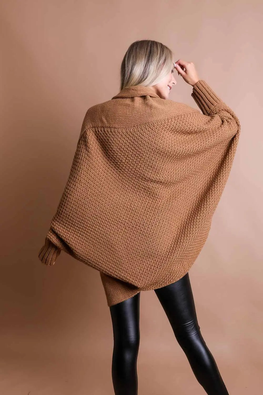 Bat Sleeve Knit Cardigan Top - MeeeShop Women's Fashion
