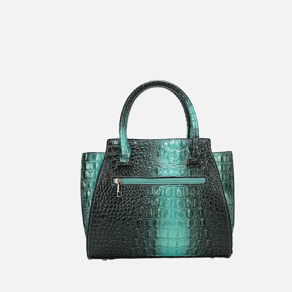 Bently Croc-embossed Tote and Set in Croco Green view 3 - Set Tote (one-piece)