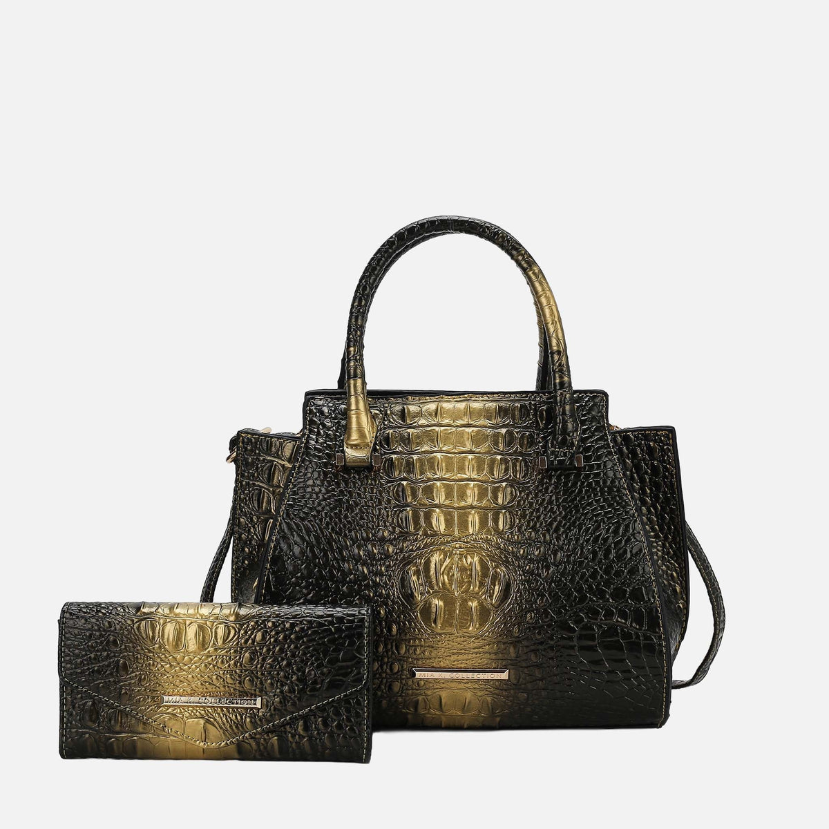 Bently Croc-embossed Tote and Set view 7 - Set Tote (one-piece)