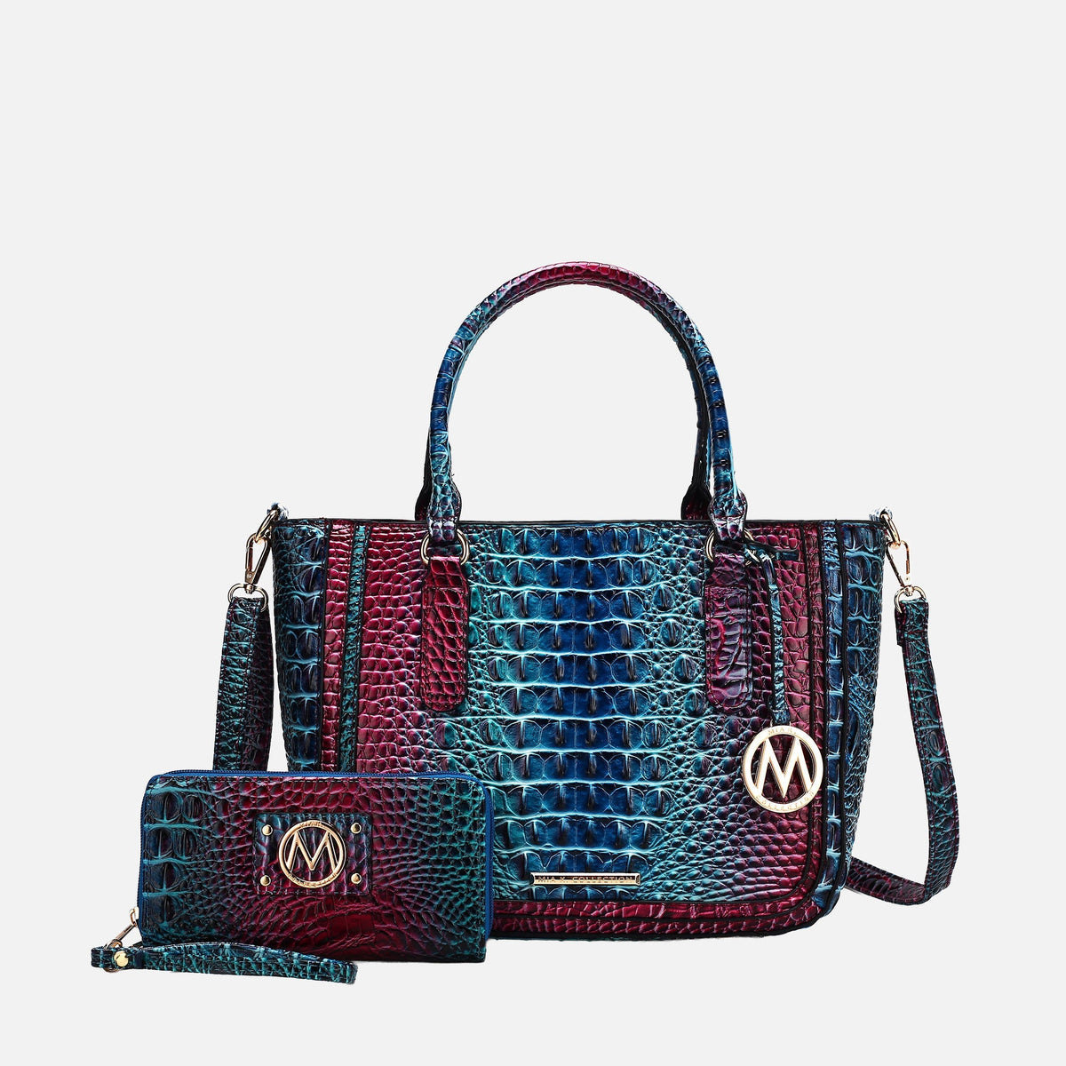 Bonnie Gradient Croc Shoulder Bag and Set view 6 - Set Bag (one-piece)