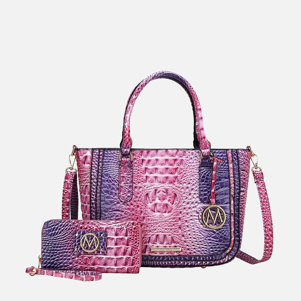 Bonnie Gradient Croc Shoulder Bag and Set view 7 - Set Bag (one-piece)