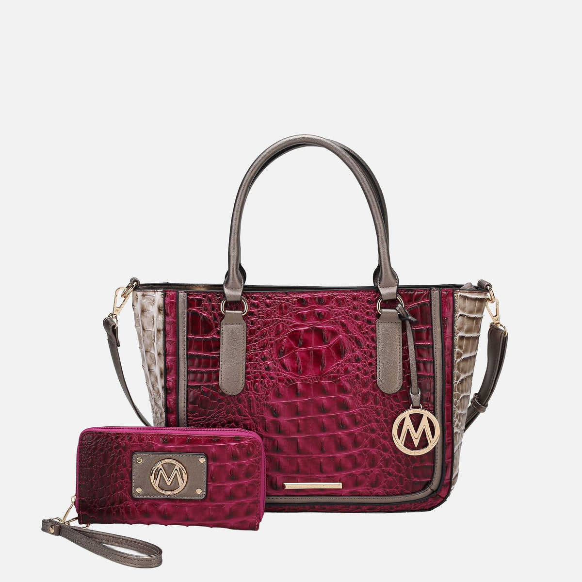 Bonnie Shoulder Bag and Set in Croco Black - Bonnie Shoulder Bag Prada (one-piece)