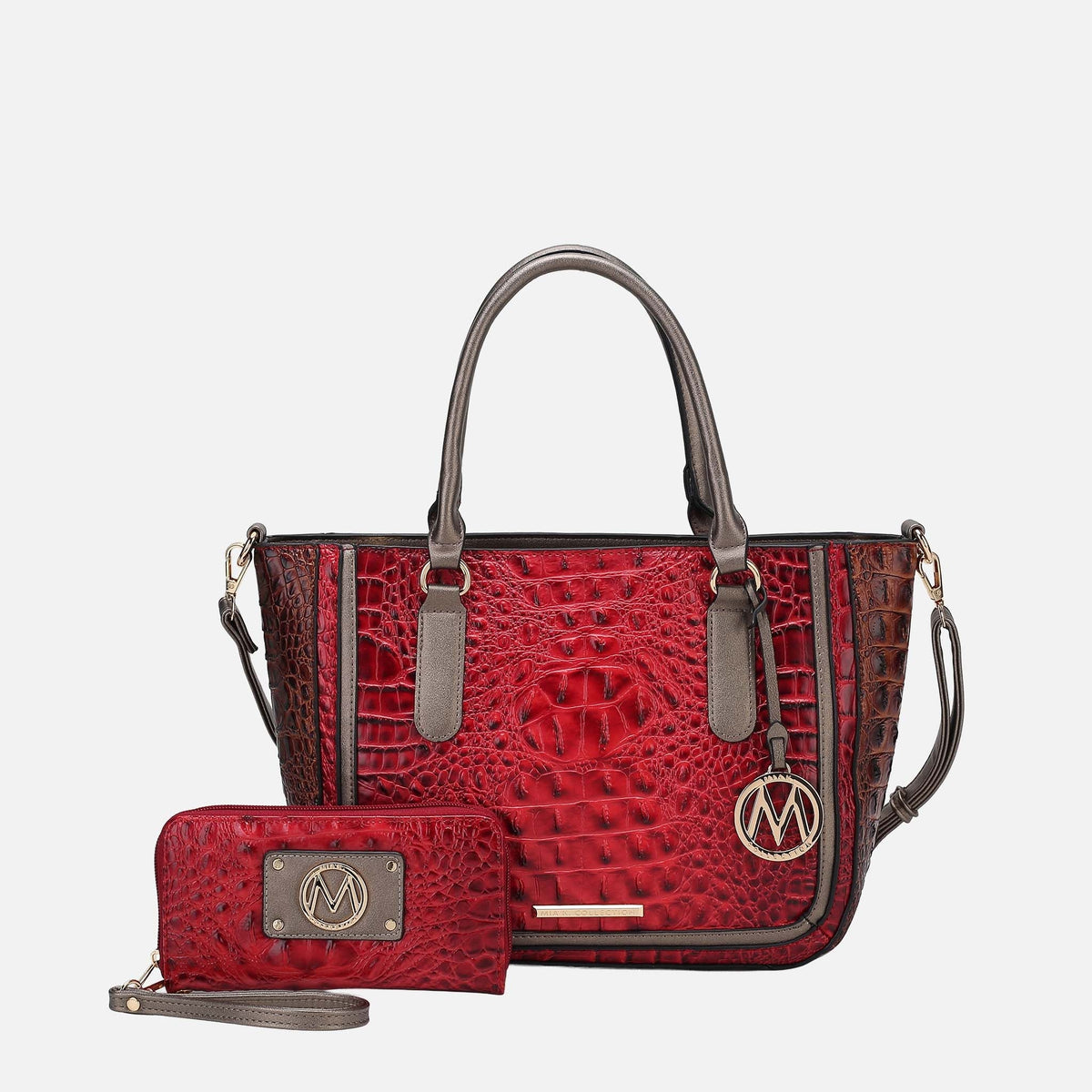 Bonnie Shoulder Bag and Set in Croco Taupe view 7 - Bonnie Shoulder Bag Prada (one-piece)