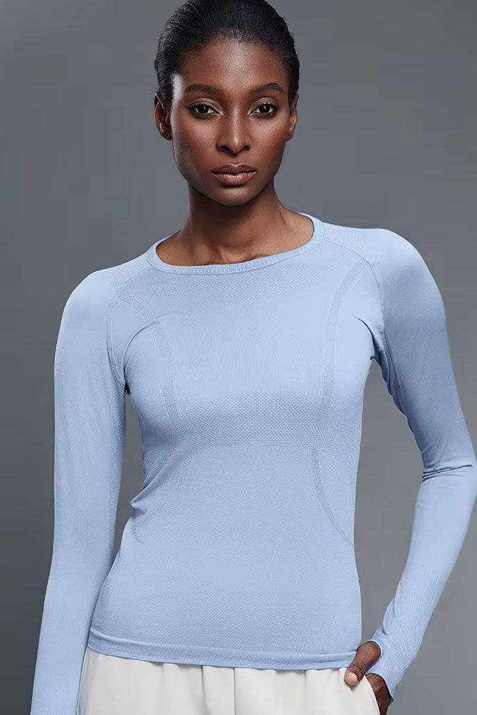 Botori Equestrian Btr Active Seamless Baselayer Top in Black view 17 - Btr Base