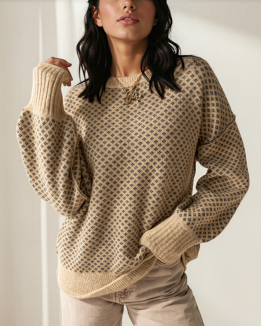 Briar Drop Shoulder Sweater in L view 3 (top)