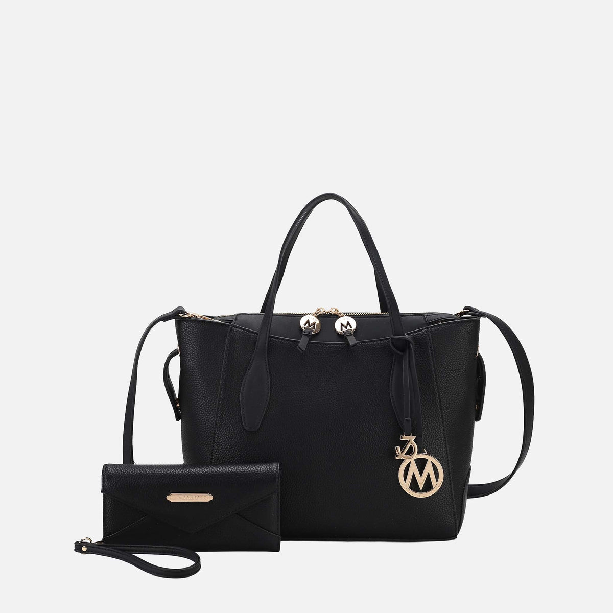 Bruna Tote Bag and Wallet Set in Blush view 7 (one-piece)
