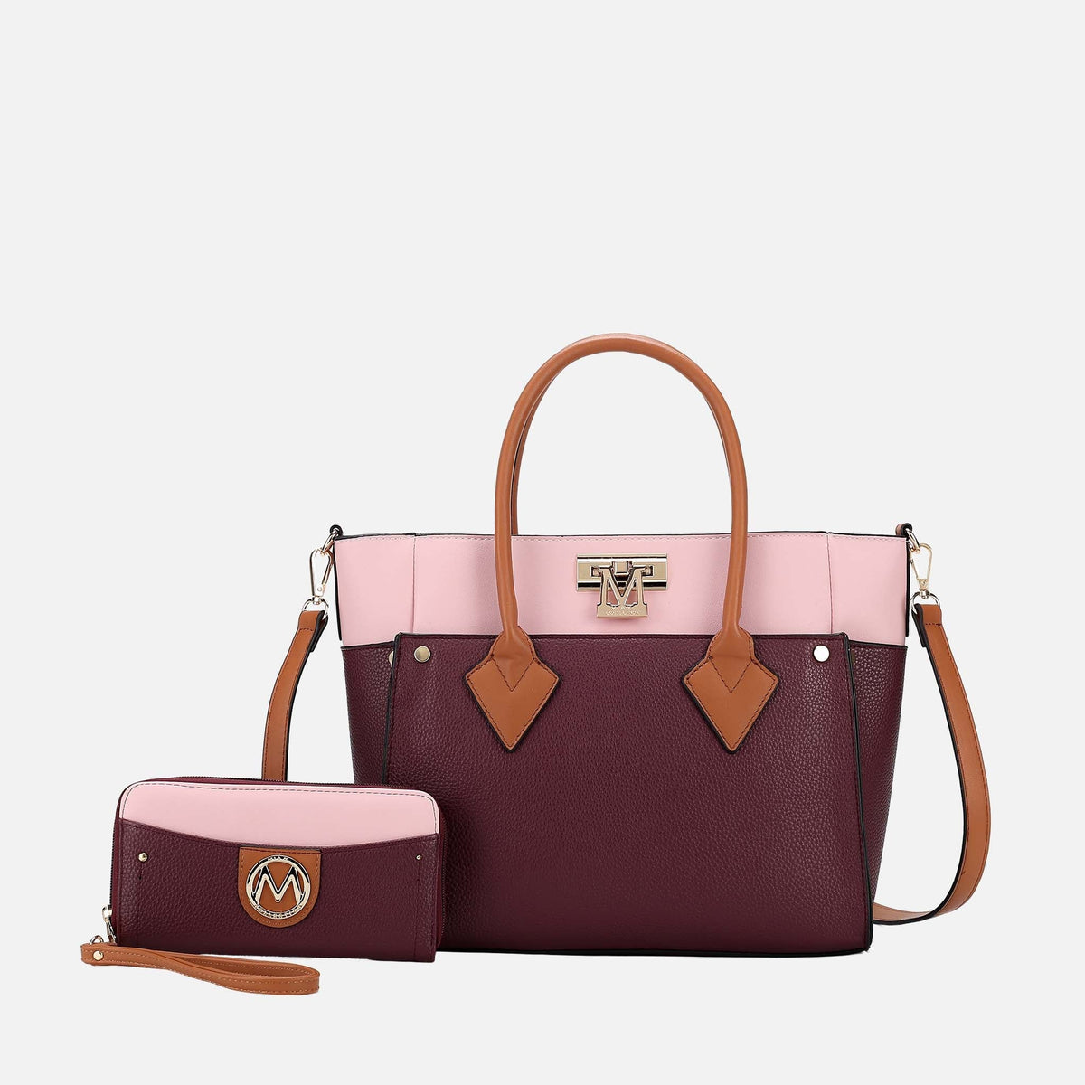 Brynlee Tote Bag and Set in Taupe view 9 - Brynlee Bag (one-piece)