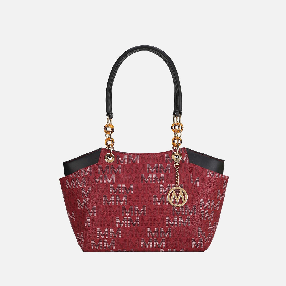 Cameron Signature Tote Bag in Wine view 8 - Bag Tote