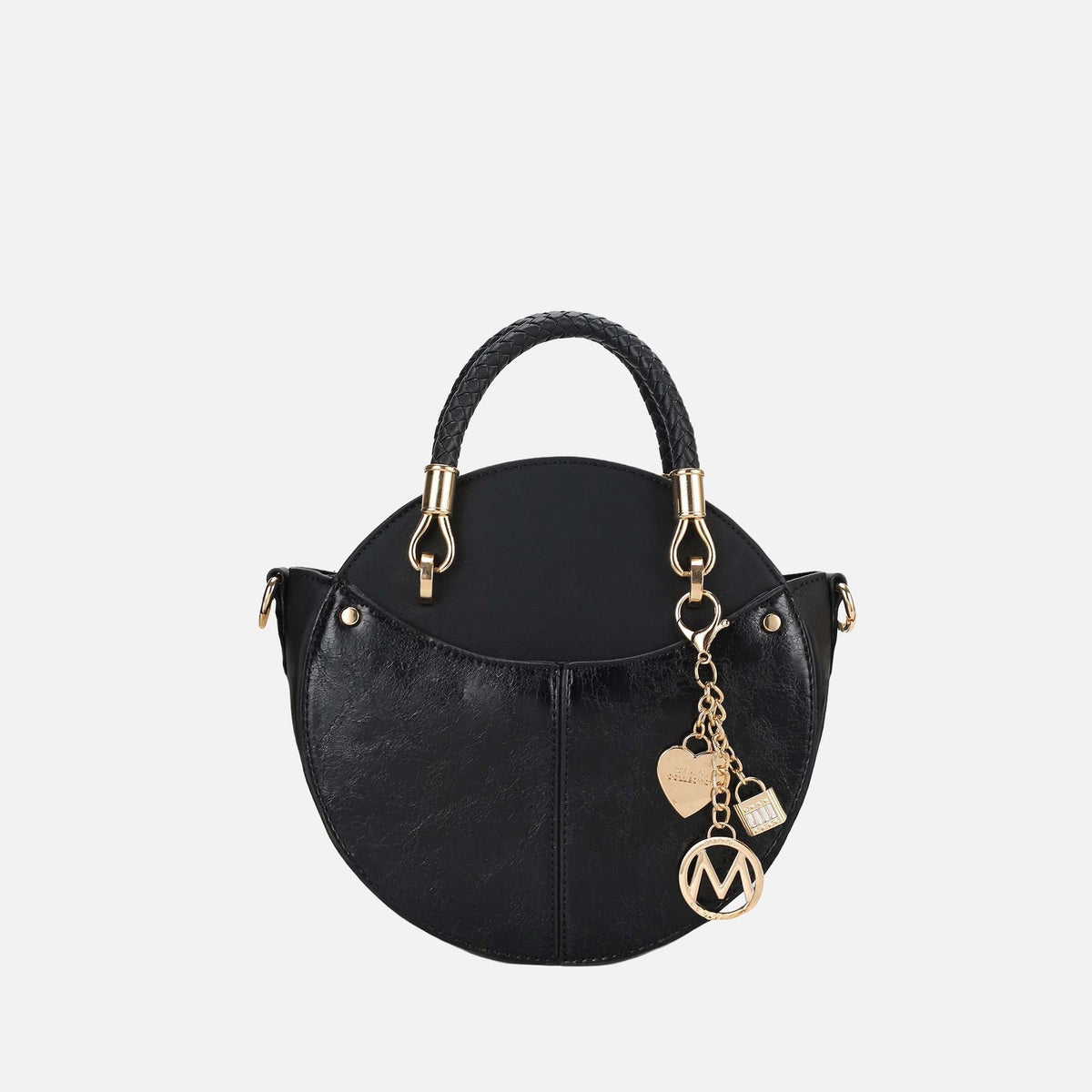 Camille Crossbody Bag in Snake Dark Green view 16 (top)
